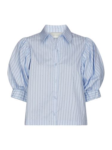 Blusar/Skjortor - Etta stripe stone shirt – Light blue