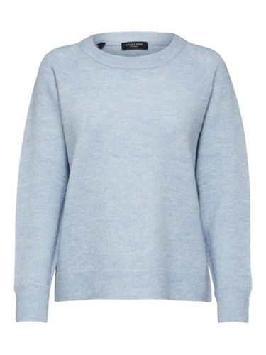 Tröjor/Koftor - Slflulu knit o-neck – blue