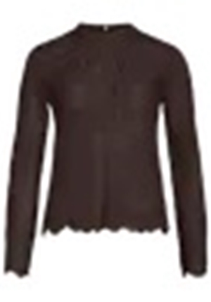 Toppar - Vicarrie lace top  – Coffee bean