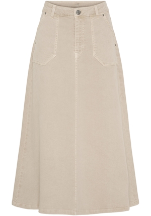 Kjolar - Como Twill Skirt – Dark Sand