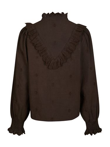 Toppar - Degas Blouse – Dark Brown