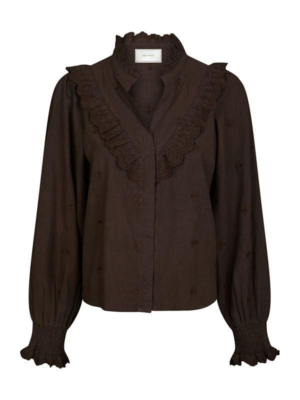 Toppar - Degas Blouse – Dark Brown