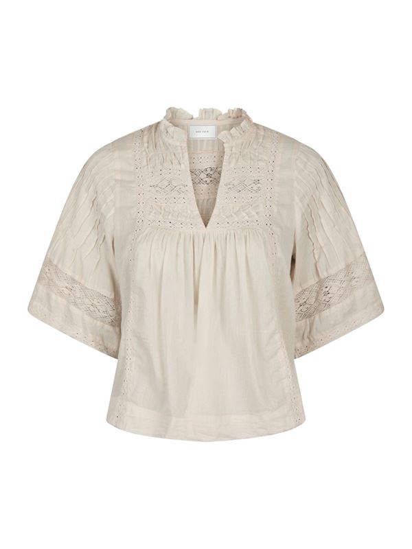 Blusar/skjortor - Siama Voile Blouse – Ivory