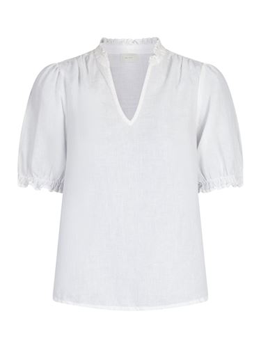 Blusar/Skjortor - Odesa linen blouse – White