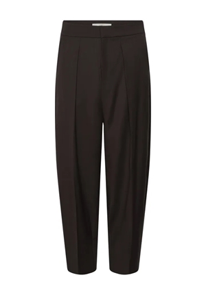 Byxor - CadieIW mel core barrel pant – Chocolate brow