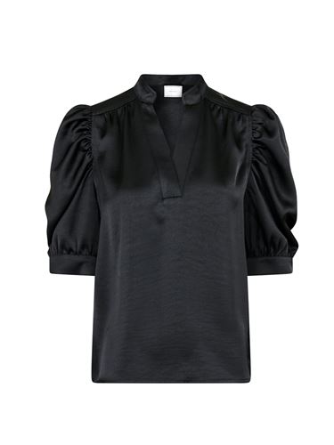 Blusar/Skjortor - Roella heavy sateen blouse – Black
