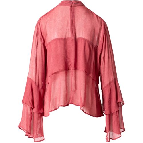 Blusar/Skjortor - Blouse with ruffles – Warm blush