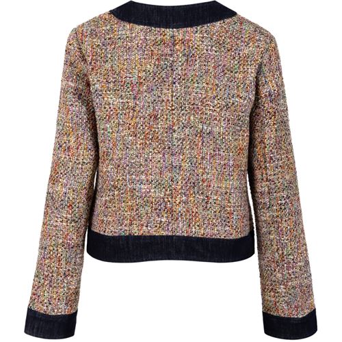 Kavajer/Ytterplagg - Bouchle jacket with denim details – Mix