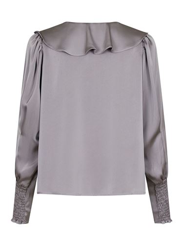Blusar/Skjortor - Sandie sateen blouse – Grey