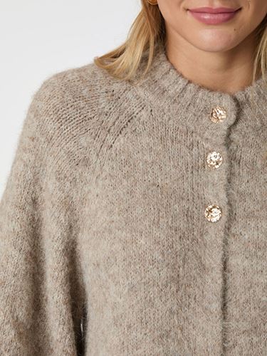 Tröjor/Koftor - Benuta fluffy knit cardigan – Beige melange
