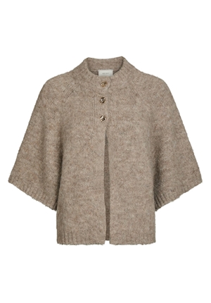 Tröjor/Koftor - Benuta fluffy knit cardigan – Beige melange