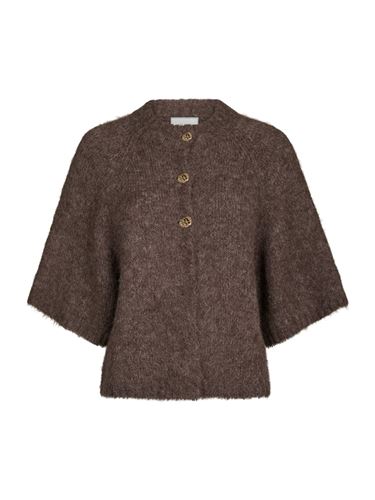 Tröjor/Koftor - Benuta fluffy knit cardigan – Light brown
