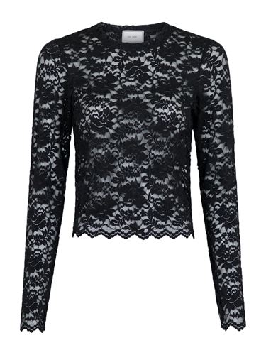 Toppar - Paja lace blouse – black