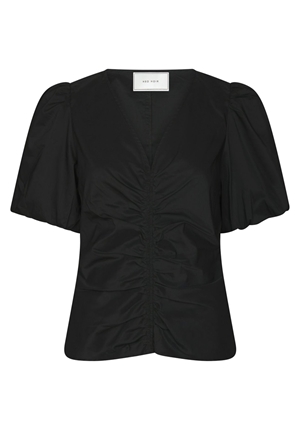 Blusar/Skjortor - Zaria Poplin Blouse – Black