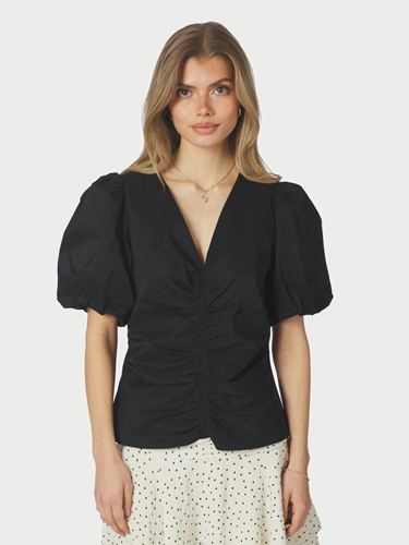 Blusar/Skjortor - Zaria Poplin Blouse – Black