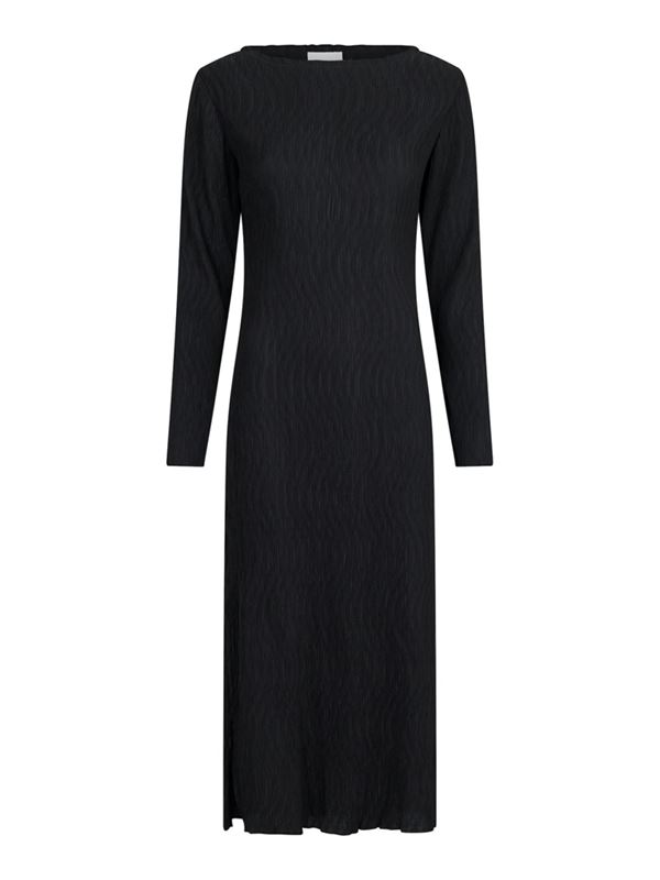 Klänningar - Janine Solid Plisse Dress – Black