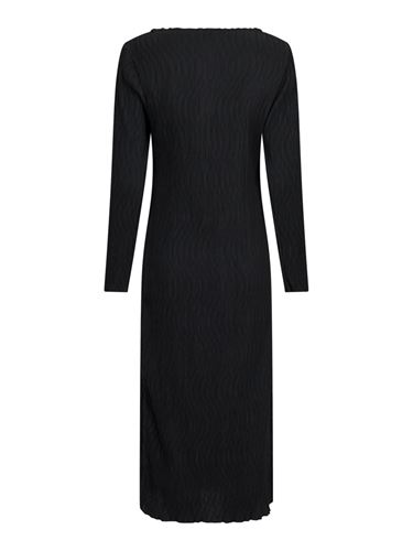 Klänningar - Janine Solid Plisse Dress – Black