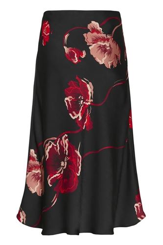 Kjolar - DawnIW Skirt – Black Poppy Rose