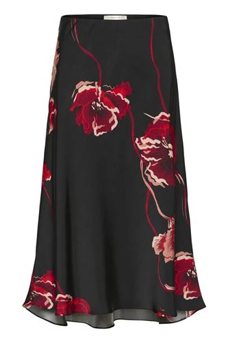 Kjolar - DawnIW Skirt – Black Poppy Rose