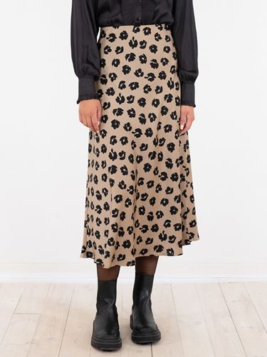 Kjolar - Bovary Distressed Dot Skirt – Dusty Taupe