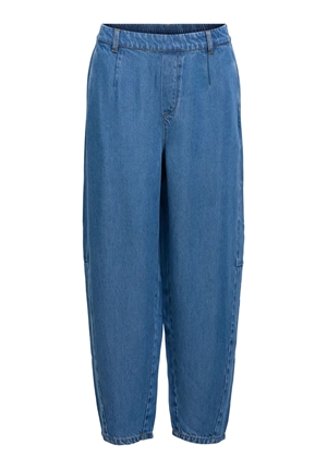 Byxor - Objframe Ankel Barrel Pant – Medium Blue Denim
