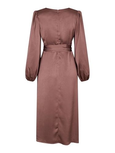 Klänningar - Rimini heavy sateen dress – Dark rose