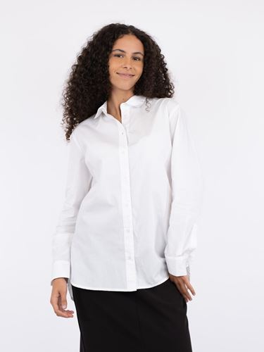 Blusar/Skjortor - Margit C poplin shirt – white