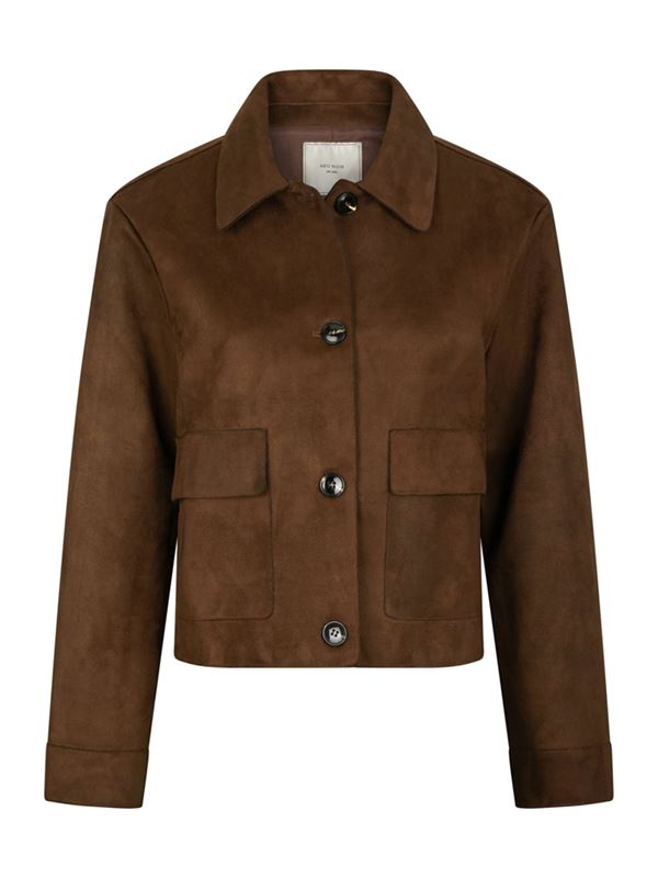 Kavajer/Ytterplagg - Romana Faux Suede Jacket – brown