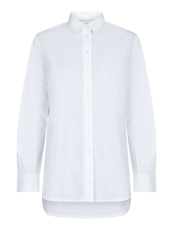 Blusar/Skjortor - Margit C poplin shirt – white