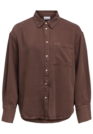 Blusar/Skjortor - Objframe Zila Shirt – Seal Brown Blusar/Skjortor - Objframe Zila Shirt – Seal Brown