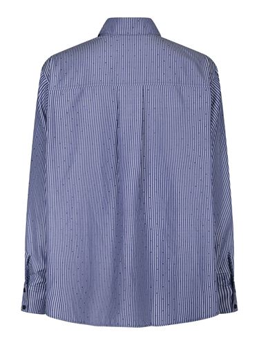 Blusar/Skjortor - Dalma B stripe stone shirt – Midnight blue