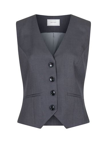 Toppar - Vendetta melange vest – dark grey