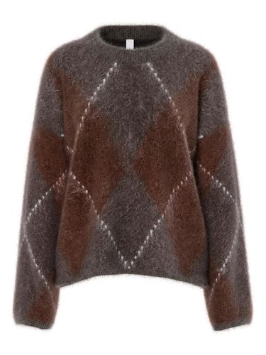 Tröjor/Koftor - Yasargy Ls Mohair Blend Knit pullover S – Coffe bean/invence/se