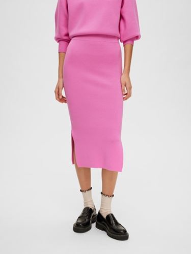 Kjolar - Slfmerle fyria knit skirt – cyclamen