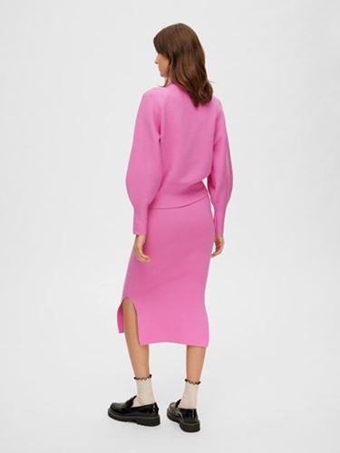 Tröjor/Koftor - Slfmerle fyria knit highneck – cyclamen