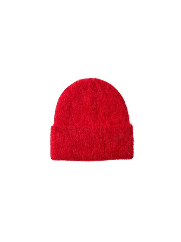 Accessoarer - Slffiona alpaca blend beanie – Equestrian red