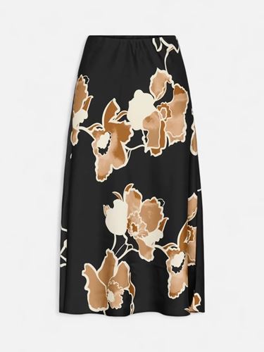 Kjolar - Dawniw Skirt - Black Sketch Flower