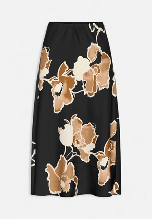 Kjolar - Dawniw Skirt - Black Sketch Flower Kjolar - Dawniw Skirt - Black Sketch Flower