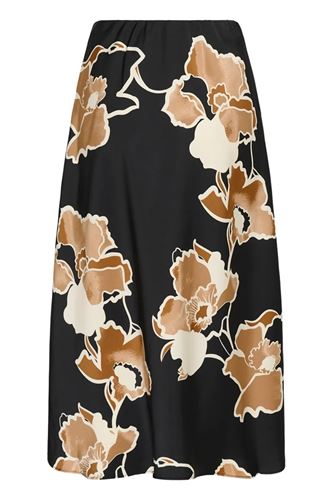 Kjolar - Dawniw Skirt - Black Sketch Flower