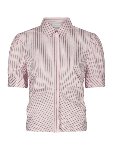Blusar/skjortor - Frannie Structure Stripe Shirt – Light Pink