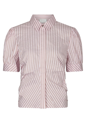 Blusar/skjortor - Frannie Structure Stripe Shirt – Light Pink Blusar/skjortor - Frannie Structure Stripe Shirt – Light Pink
