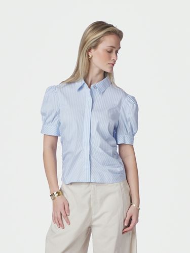 Blusar/skjortor - Frannie Soft Stripe Shirt – Light Blue