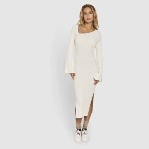 Klänningar/Tunikor - Sherry knit dress – off white