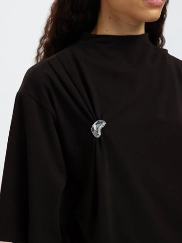 Toppar - Slfria 2/4 ss top – Black