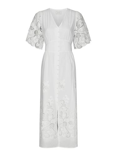 Klänningar - Lunette emb dress – White