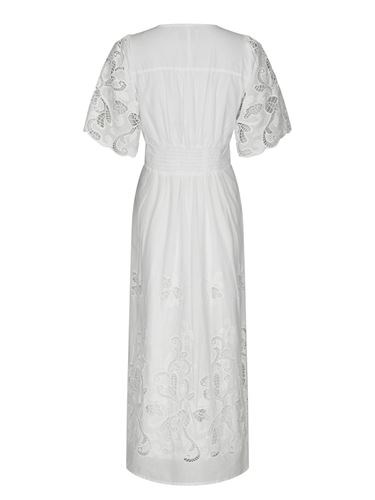 Klänningar - Lunette emb dress – White
