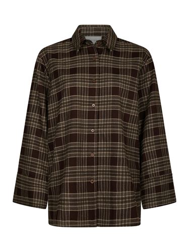 Blusar/Skjortor - Dita Flannel Check Shirt – Brown