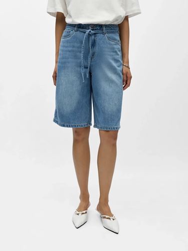 Shorts - Objrosie Lo Denim Long Shorts – Light Blue Denim