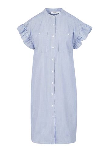 Klänningar - GWEN Striped shirt dress – Blue stripes