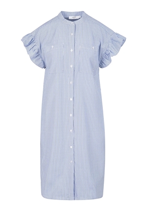 Klänningar - GWEN Striped shirt dress – Blue stripes